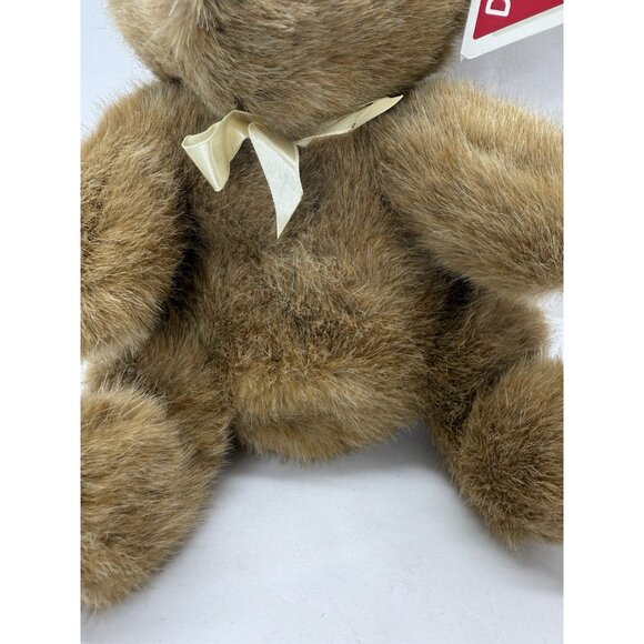 Vintage 1990 Dakin Muffin Bear 11" Model #89-1240 Plush Brown With Bow And Tag - Picture 13 of 13